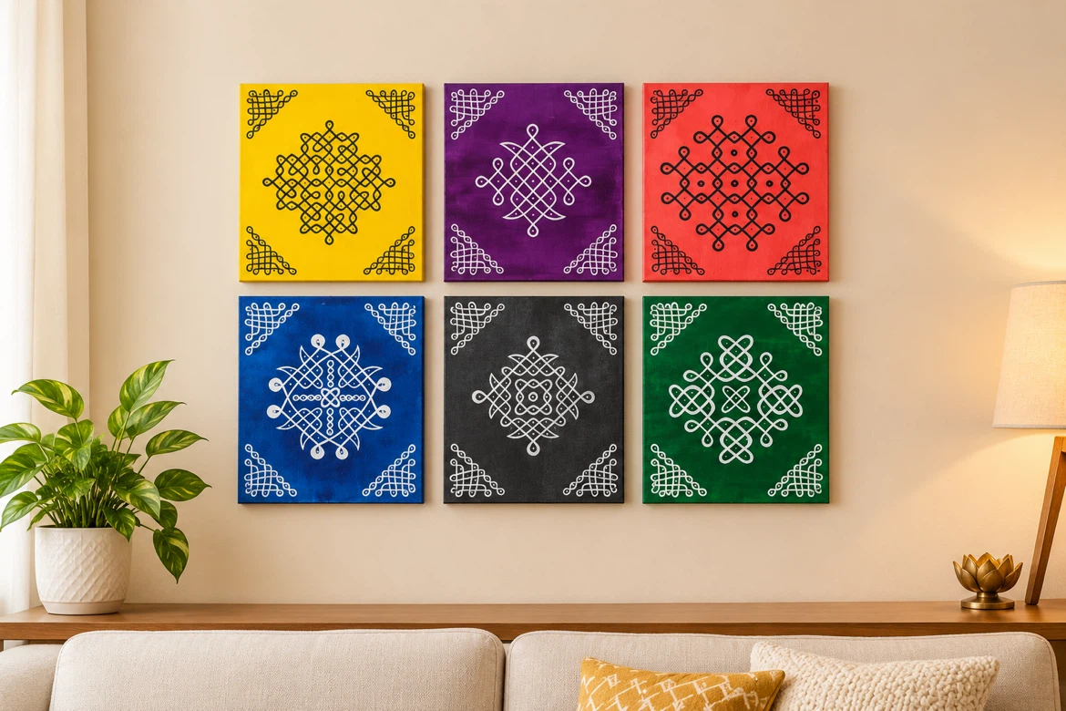 Customised Decorative Wooden Serving Tray and canvases - photo 4