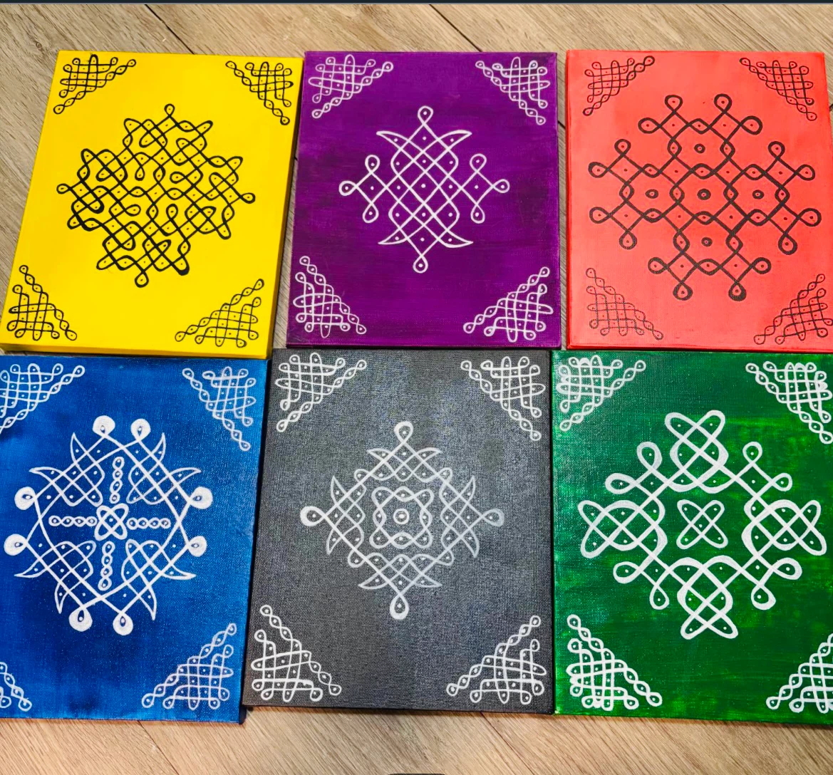 Customised Decorative Wooden Serving Tray and canvases - photo 5