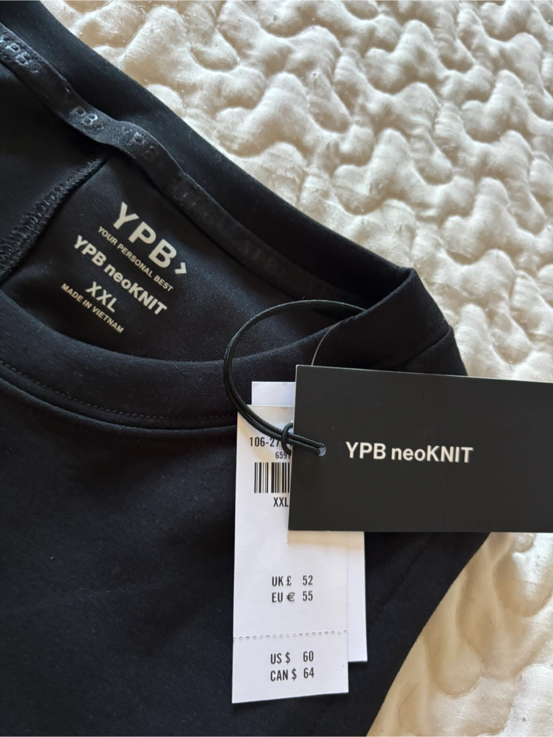 YPB neoKNIT Sleeveless Top - Black - XXL