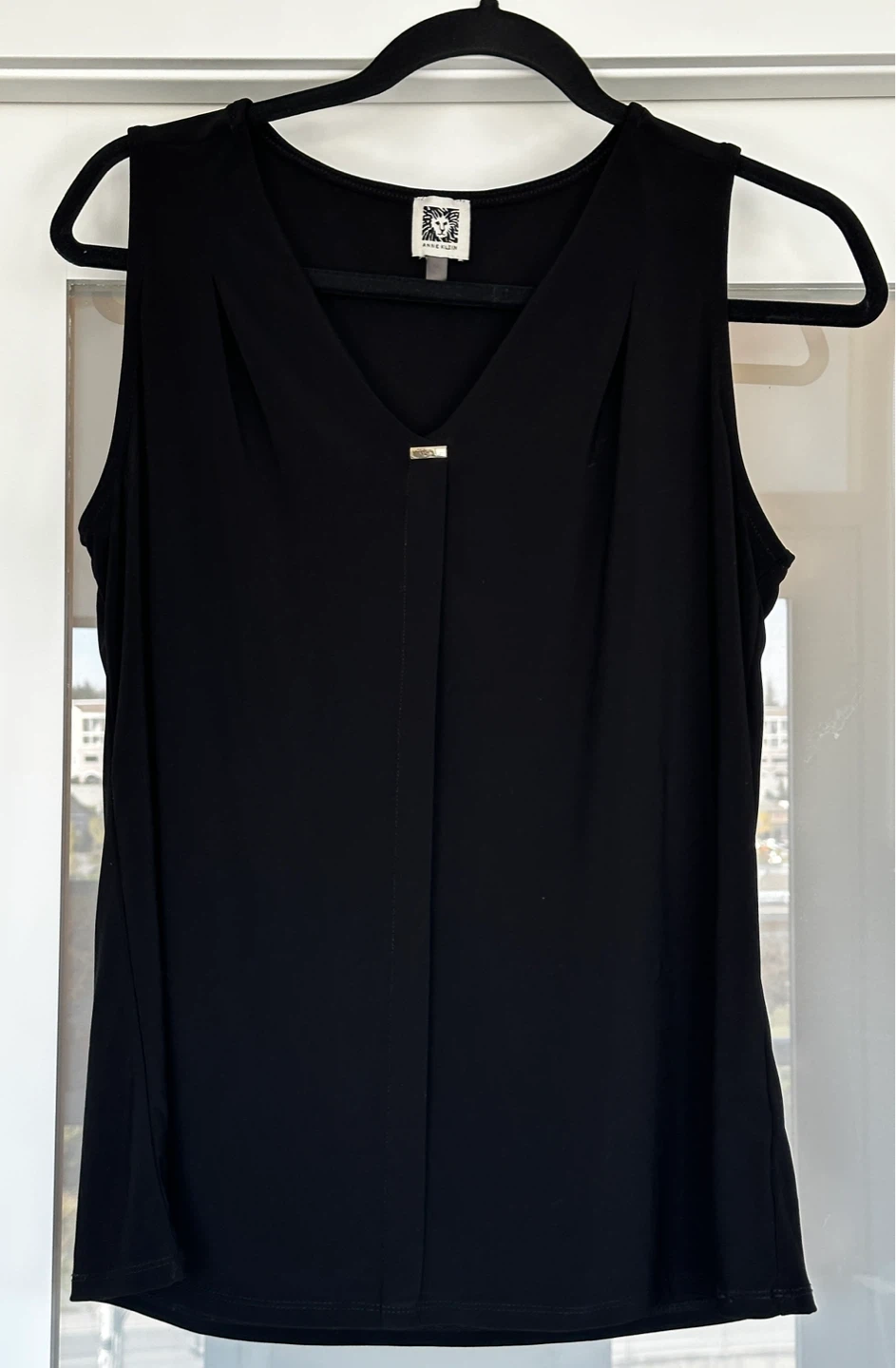 Anne Klein Black Sleeveless Top