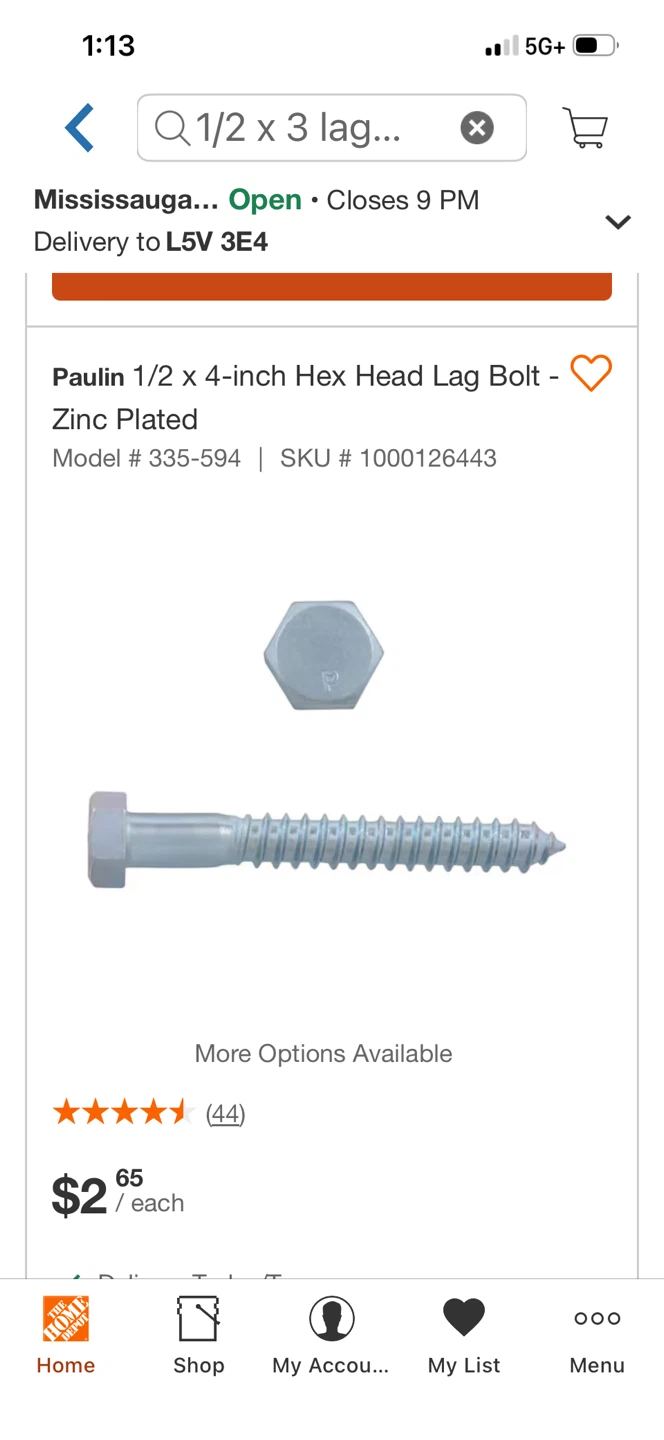 Hex Head Lag Screw - photo 3