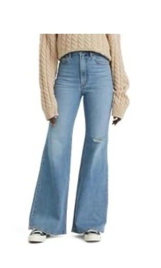 Levi's Women's Ribcage Bell Bottom Jeans, Ringing Bells
