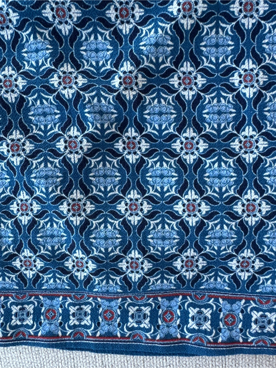 Max Studio Blue Patterned Wide Leg Pants - photo 2