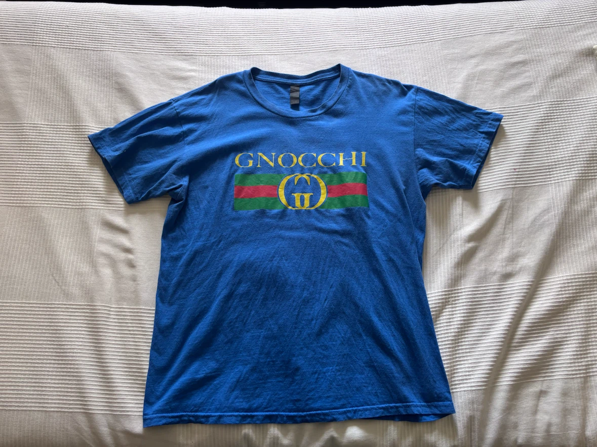 Blue Gnocchi Graphic T-Shirt