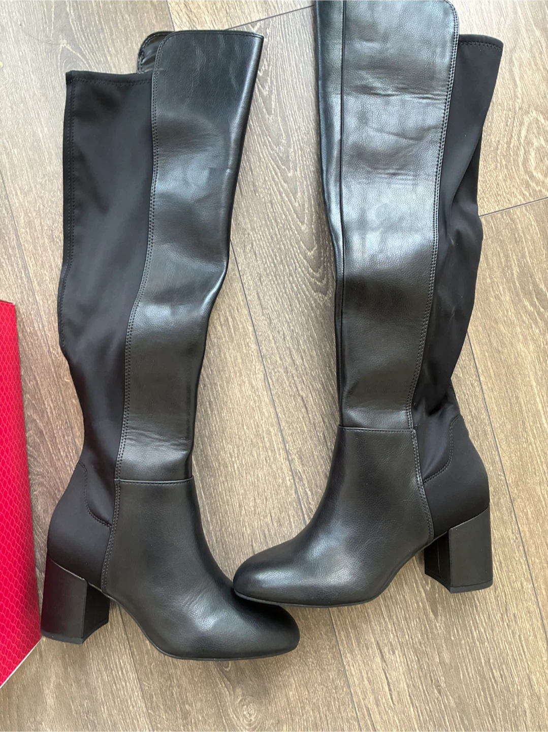 Black Over-the-Knee Boots Size 6M - photo 2