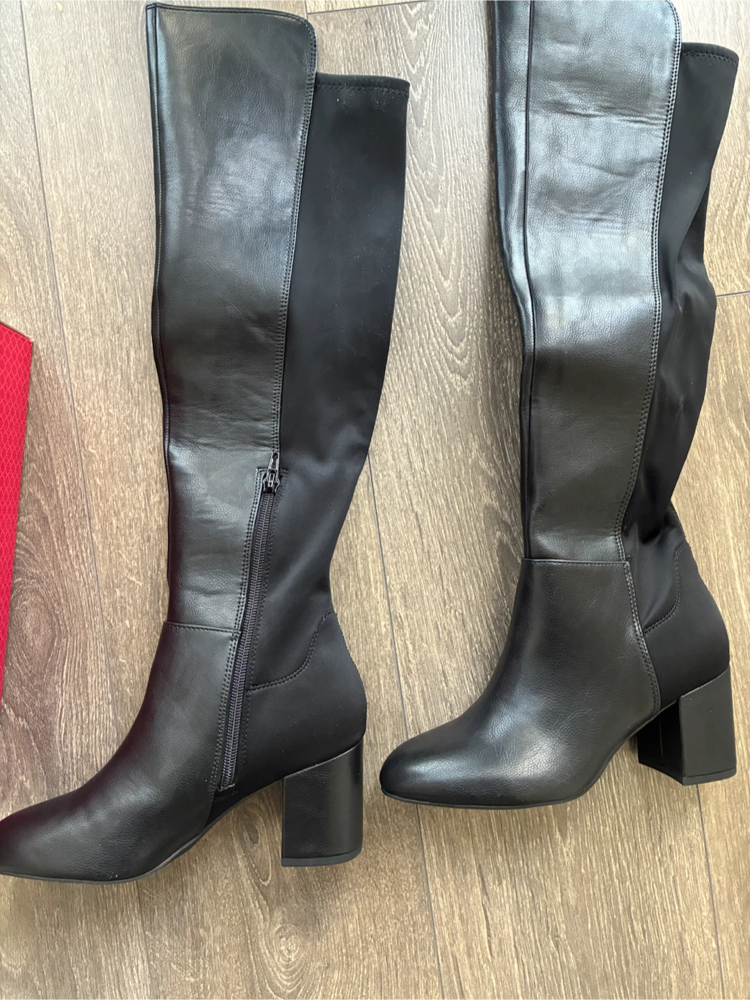 Black Over-the-Knee Boots Size 6M - photo 5