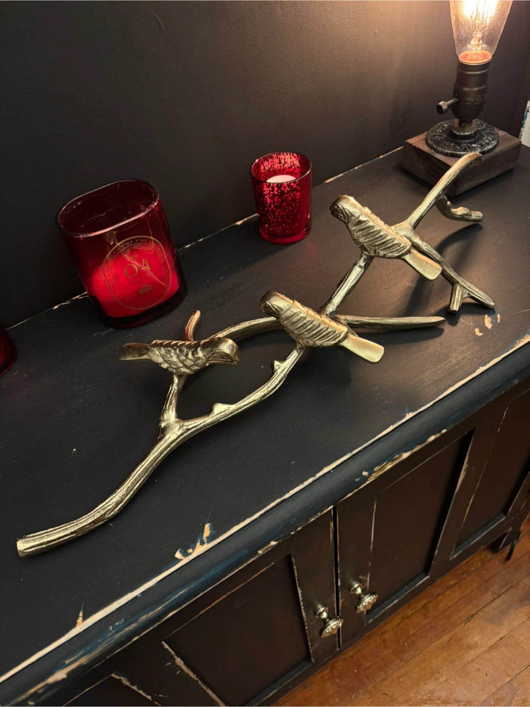 Gold Metal Branch Decor
