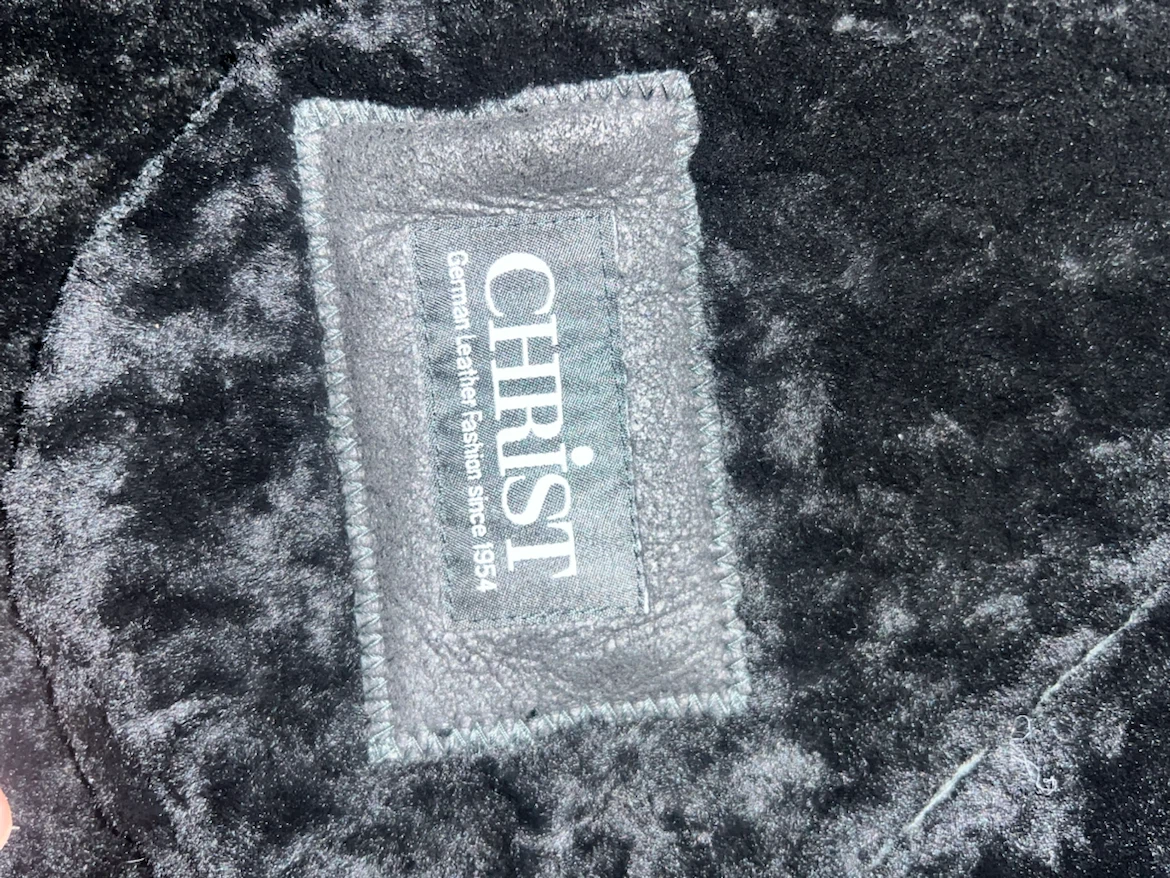 Vintage CHRIST Genuine Leather Shearling Coat – Size 58 - photo 3