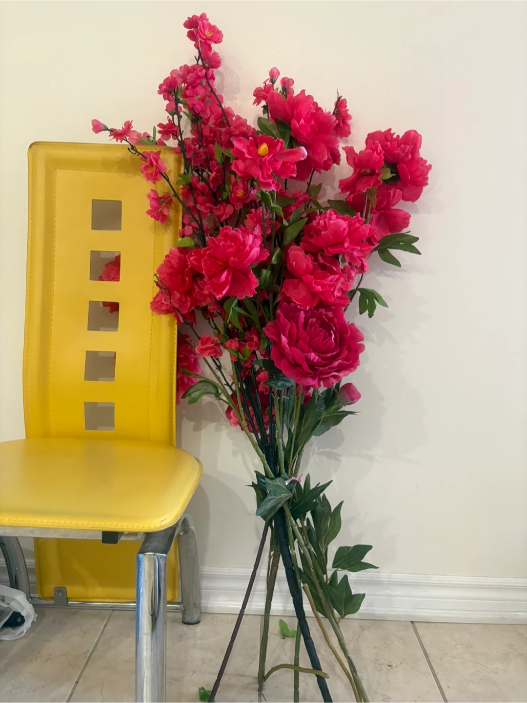 Two Decorative Artificial Flower Bundles