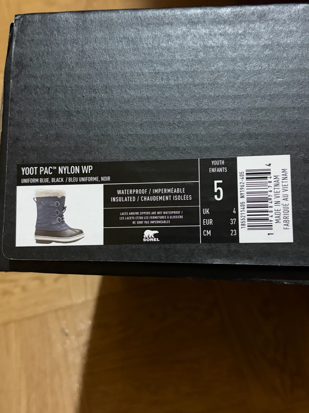 Sorel Yoot Pac Nylon WP Youth Boots US5 - photo 2