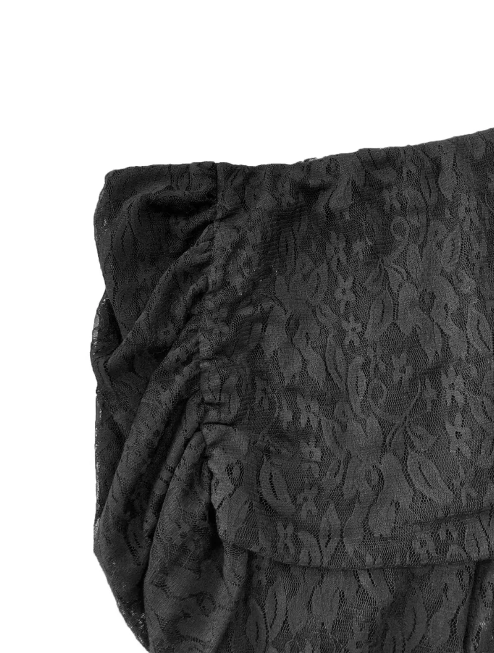 Black lace flare trousers - photo 3
