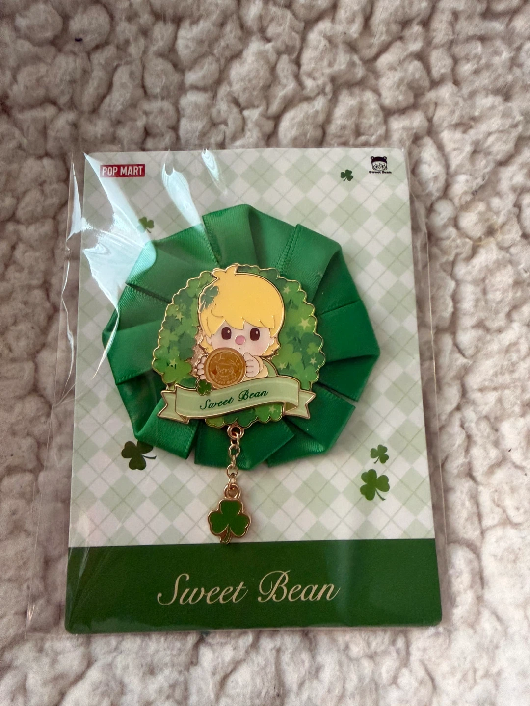 Pop Mart Sweet Bean Saint Patrick's Day Badge