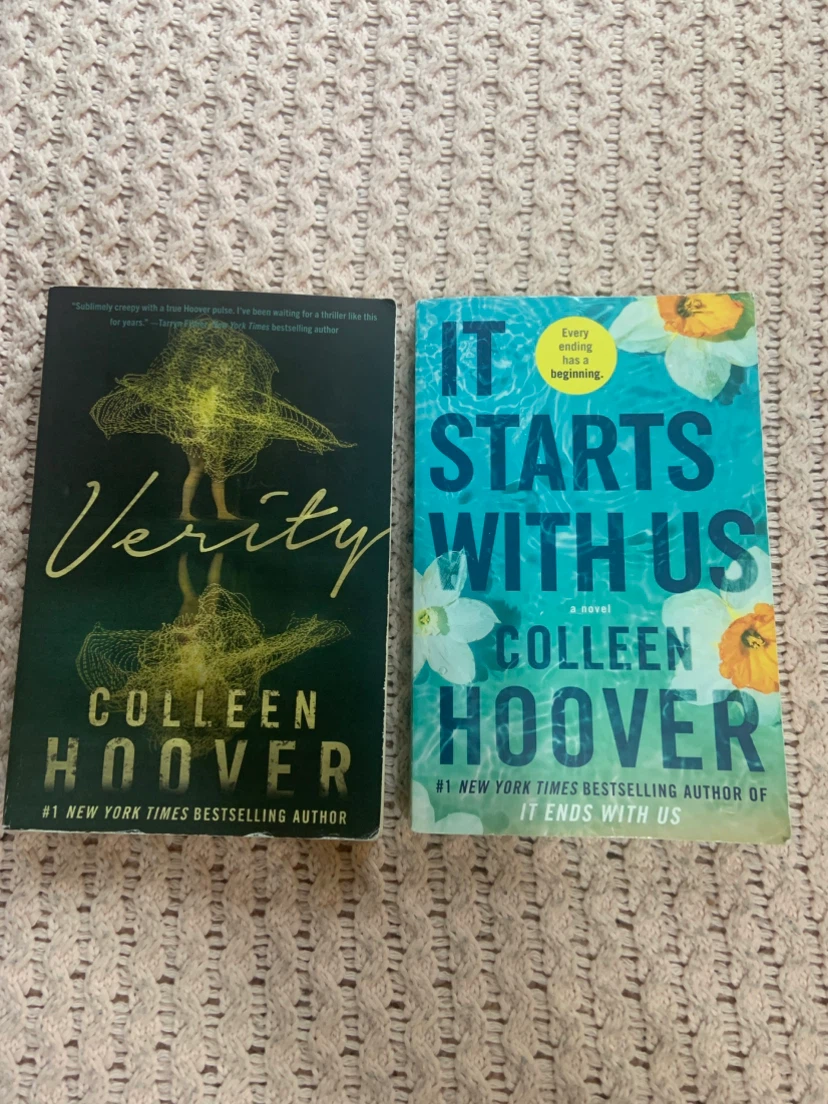 Verity and It Starts with Us by Colleen Hoover