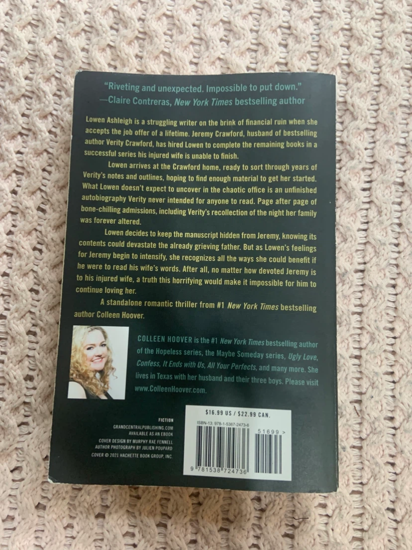 Verity and It Starts with Us by Colleen Hoover - photo 3