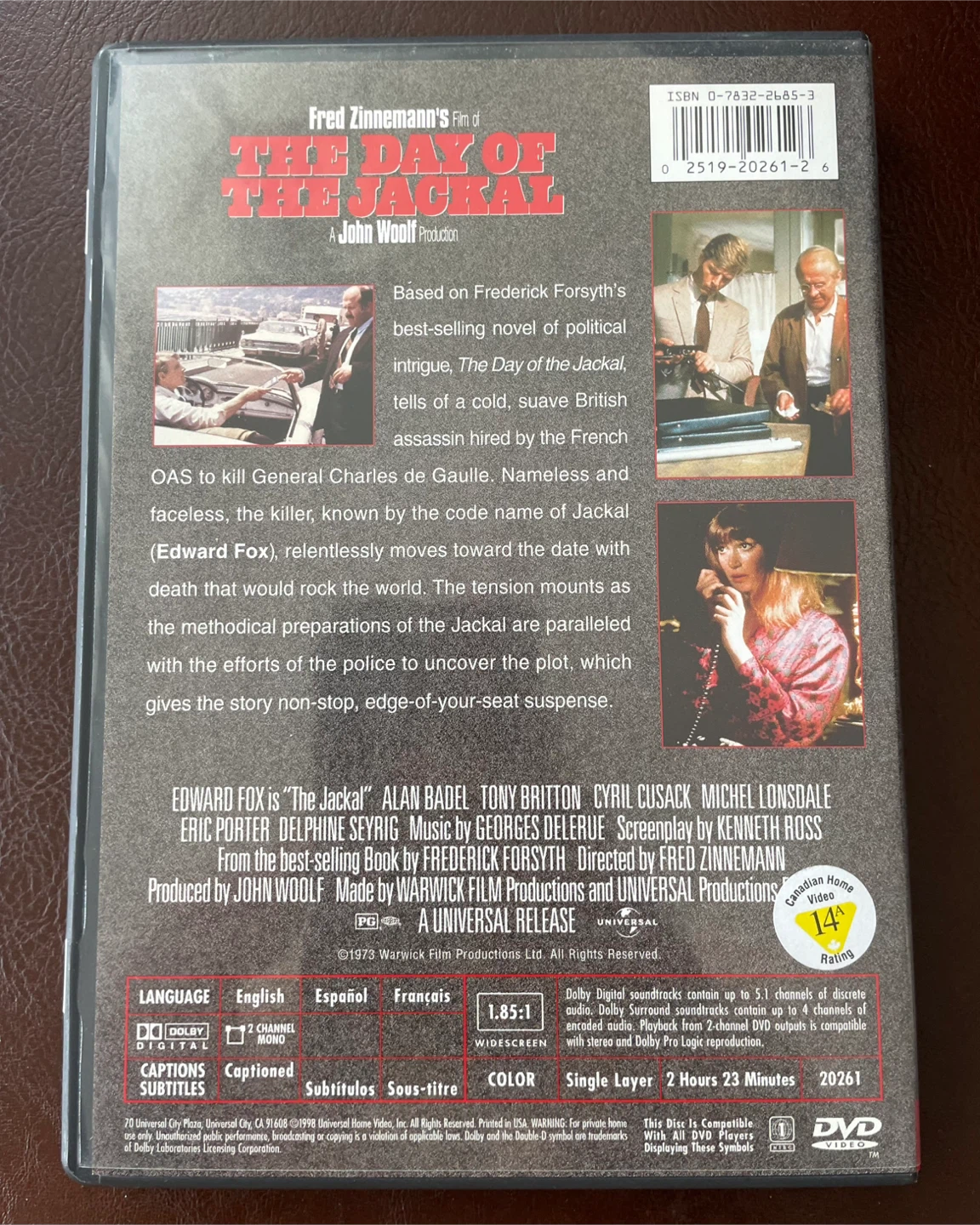 The Day Of The Jackal DVD - photo 2