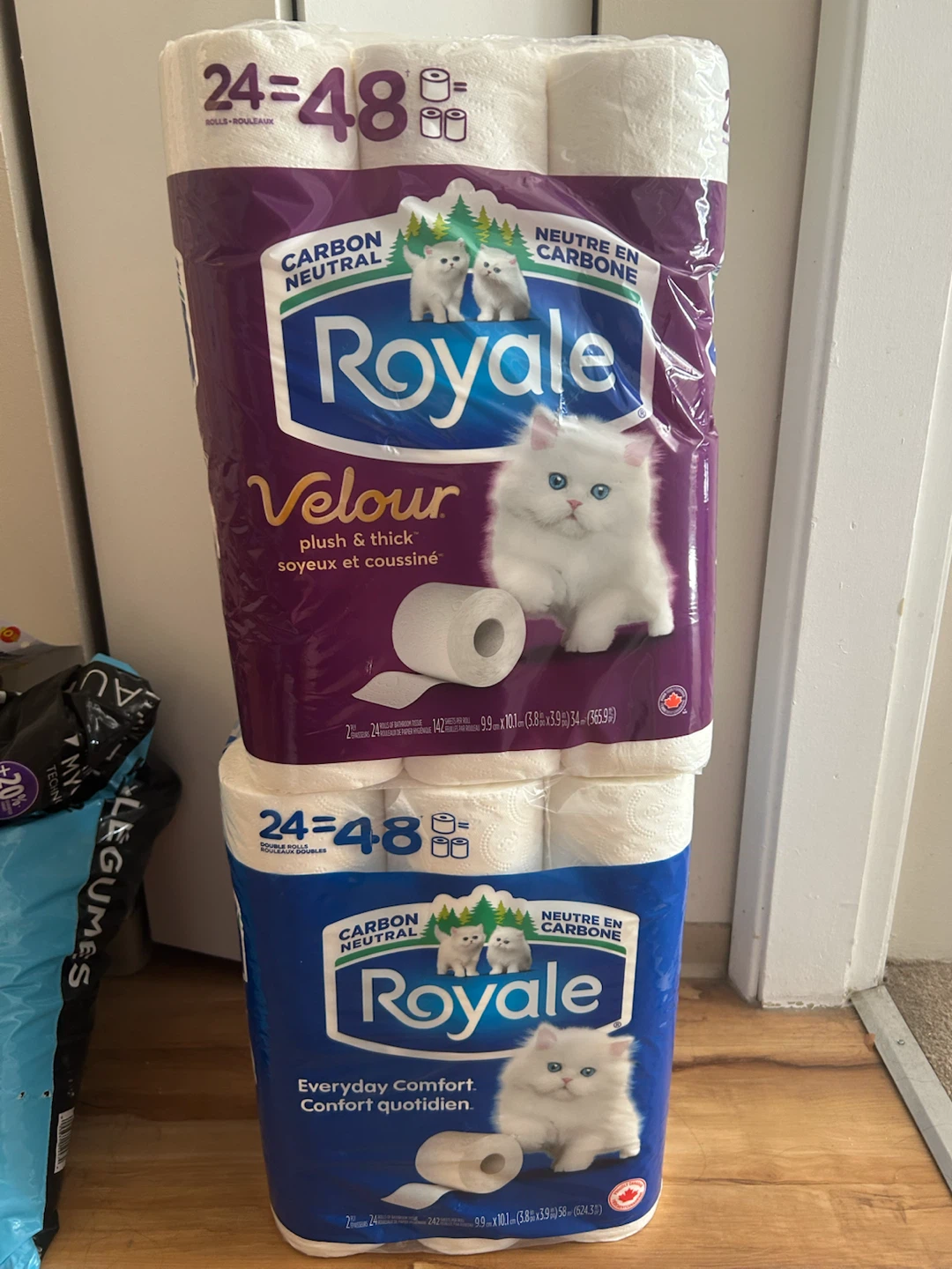 Royale Velour and Everyday Comfort Bathroom Tissue