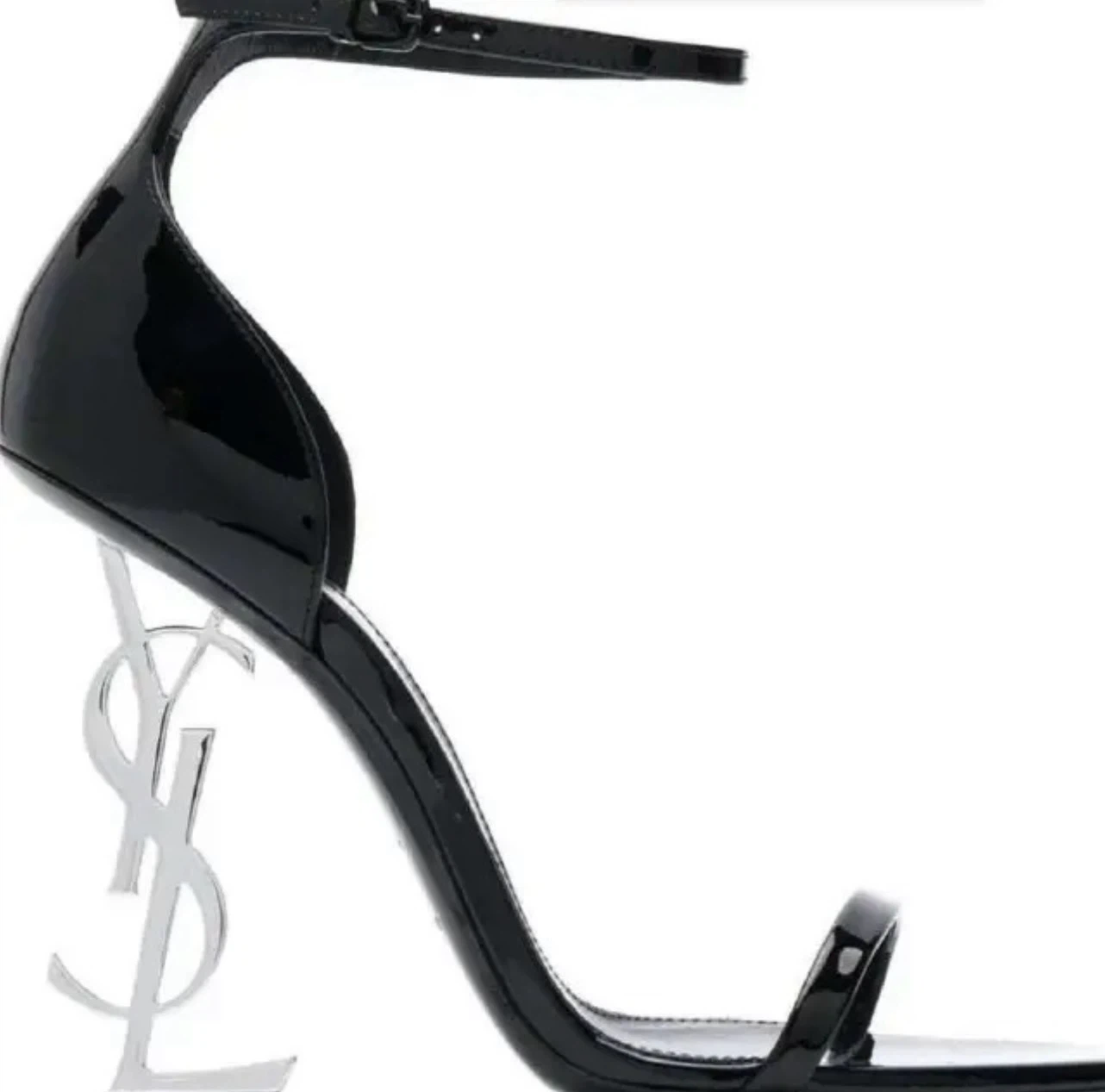 Saint Laurent Opyum Patent Leather Sandals