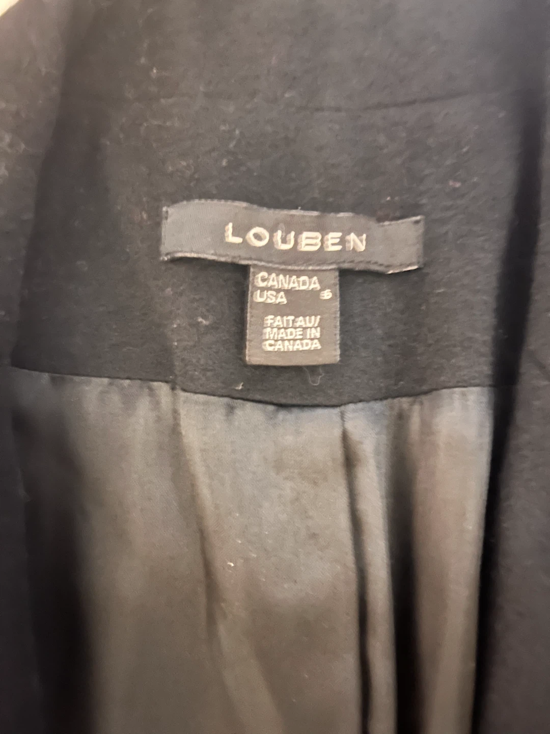 Louben Wool Black Belted Coat - photo 3