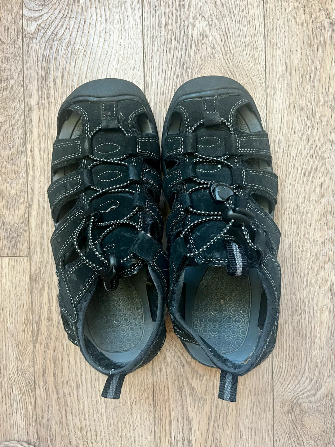 Merona Black Outdoor Sandals Size 7