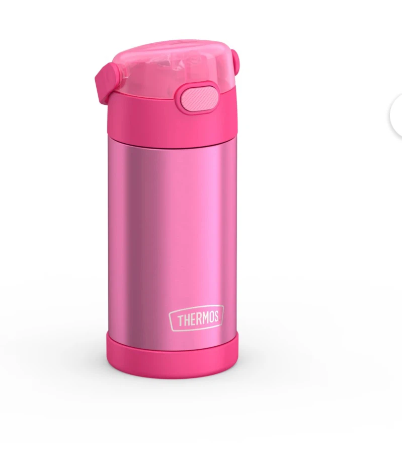 NEW Thermos Kids FUNtainer Water Bottle 355ml – Pink – $12 💗 - photo 3