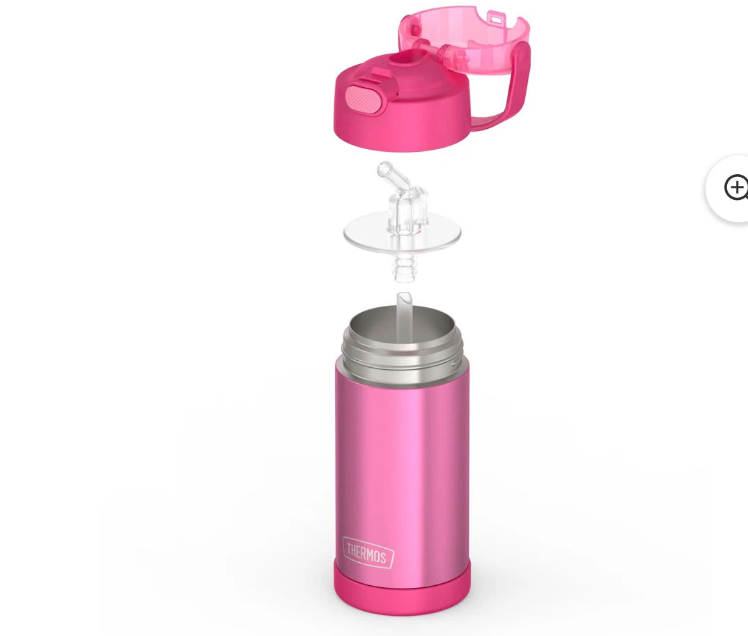 NEW Thermos Kids FUNtainer Water Bottle 355ml – Pink – $12 💗 - photo 5