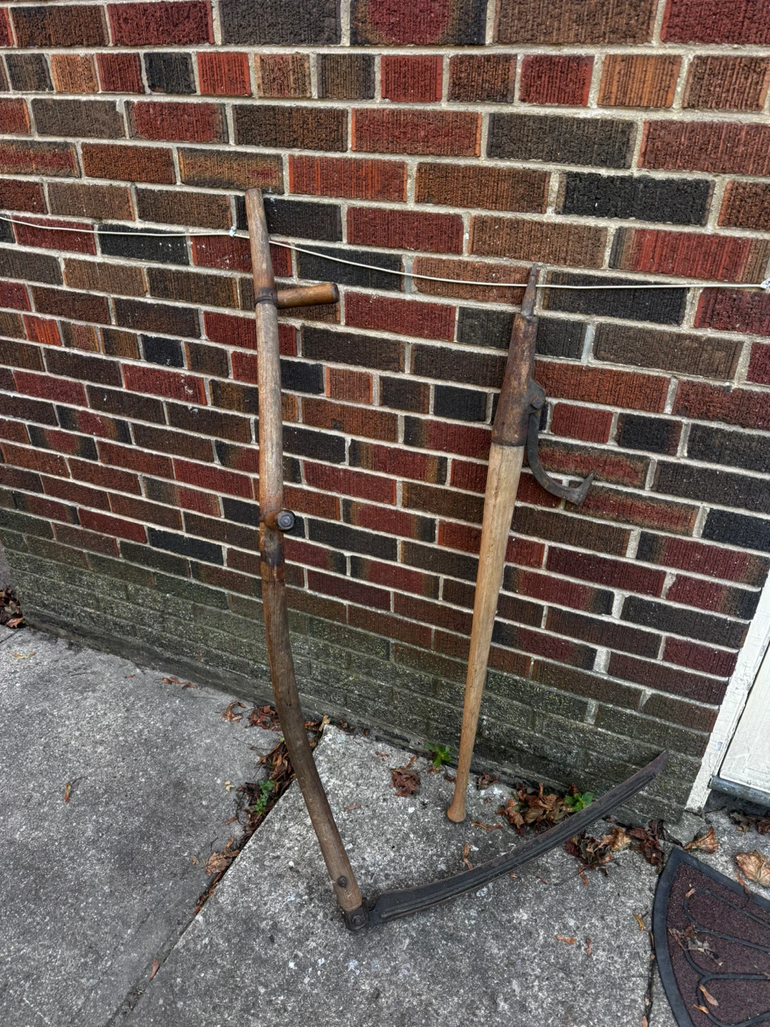 Pair of Vintage Antique Farm & Logging Tools