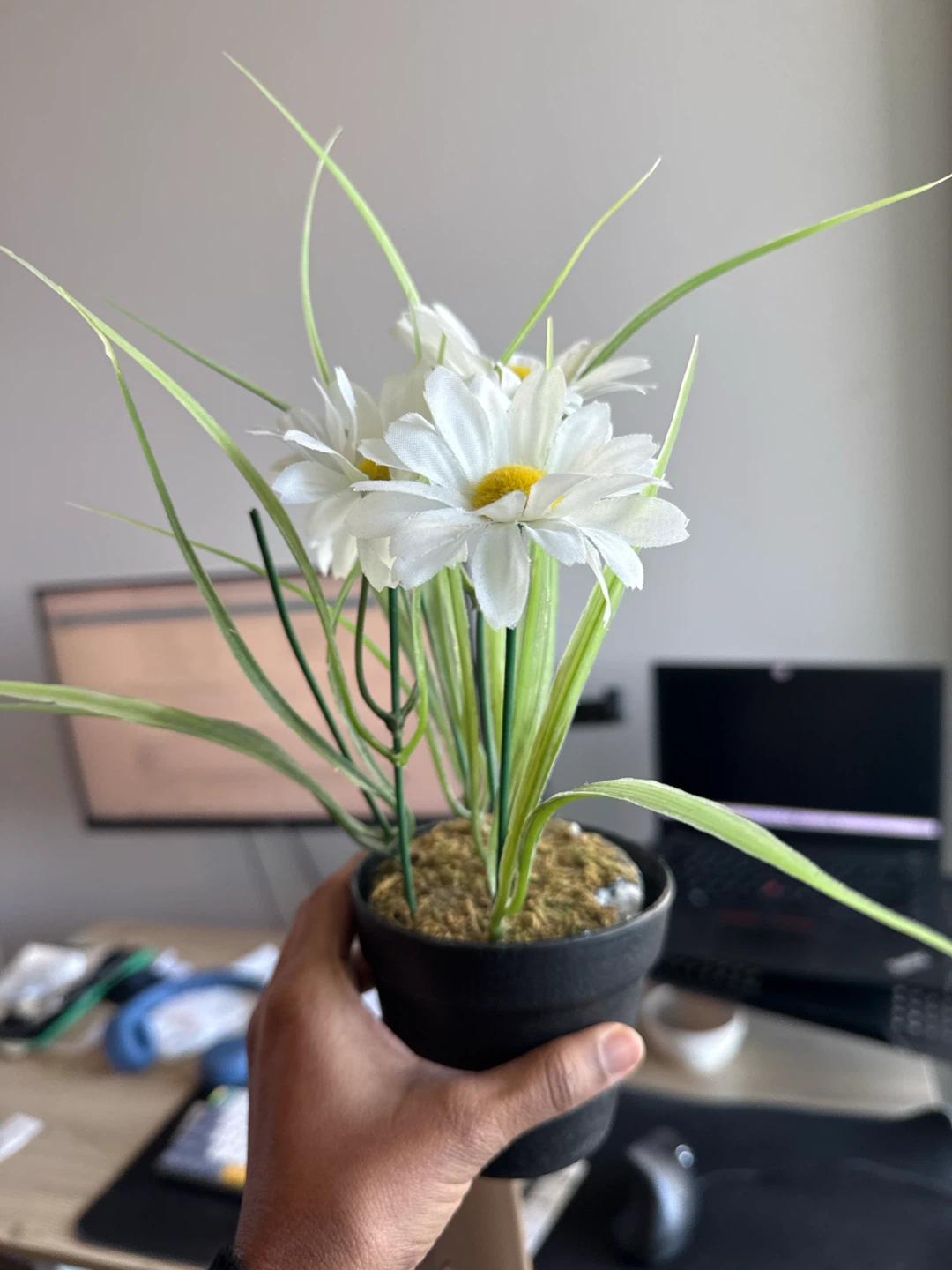 Artificial Daisy Potted Plant