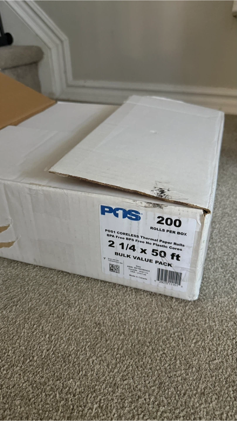 200 Rolls - 2 1/4” Cordless Thermal Paper Rolls - photo 3