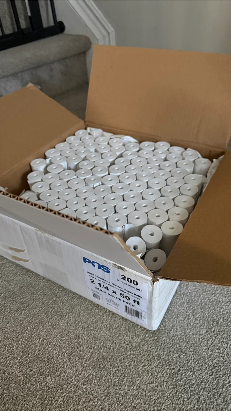 200 Rolls - 2 1/4” Cordless Thermal Paper Rolls - photo 4