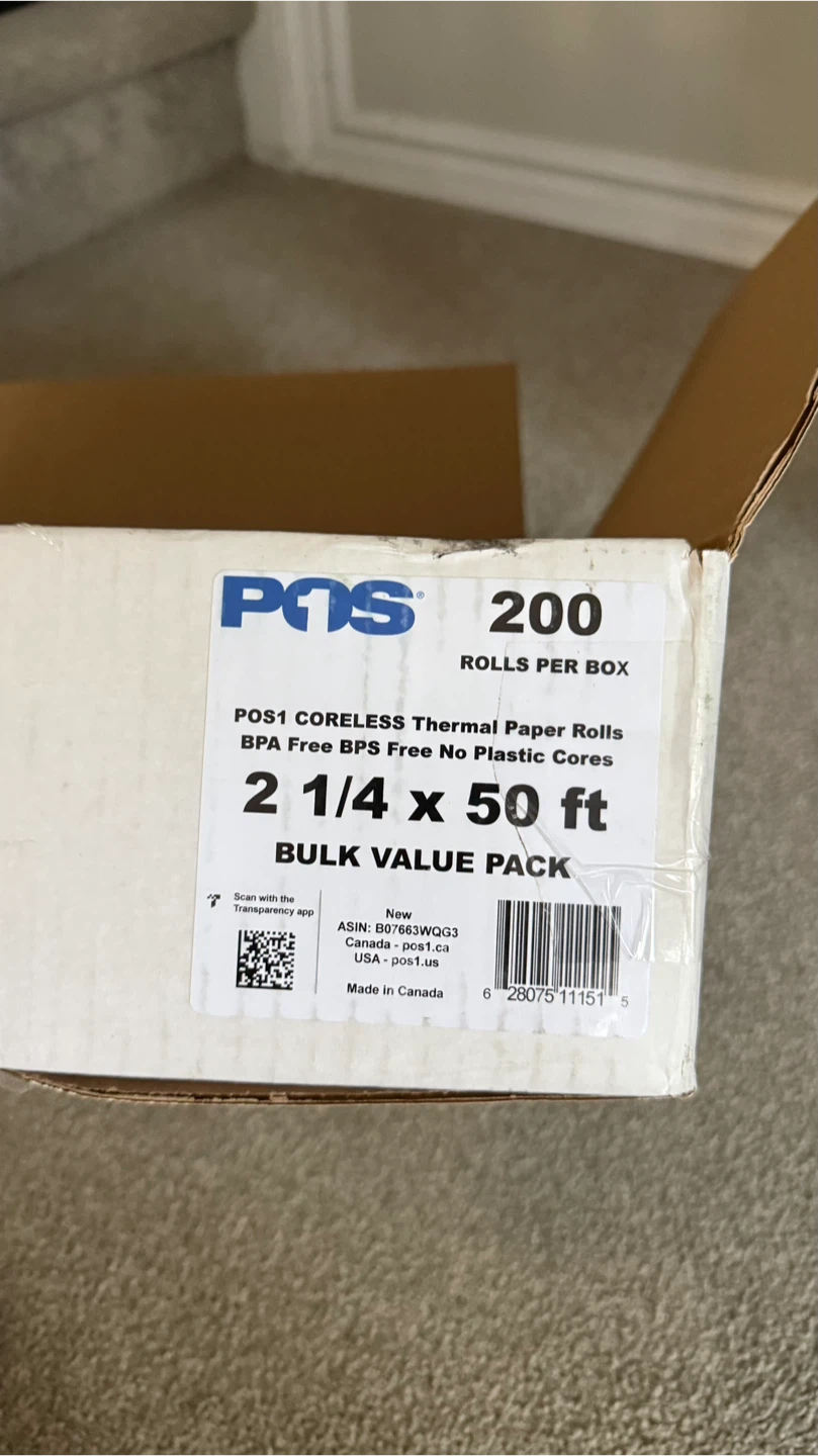 200 Rolls - 2 1/4” Cordless Thermal Paper Rolls - photo 5