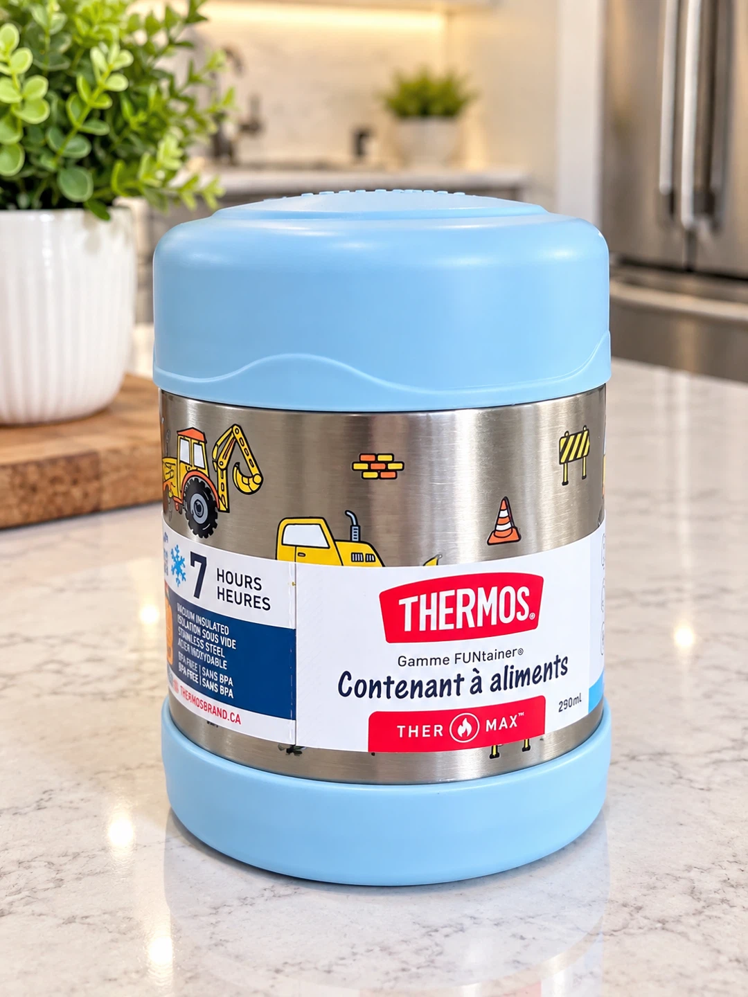NEW Thermos Kids FUNtainer Food Jar – Construction Vehicles 🚜