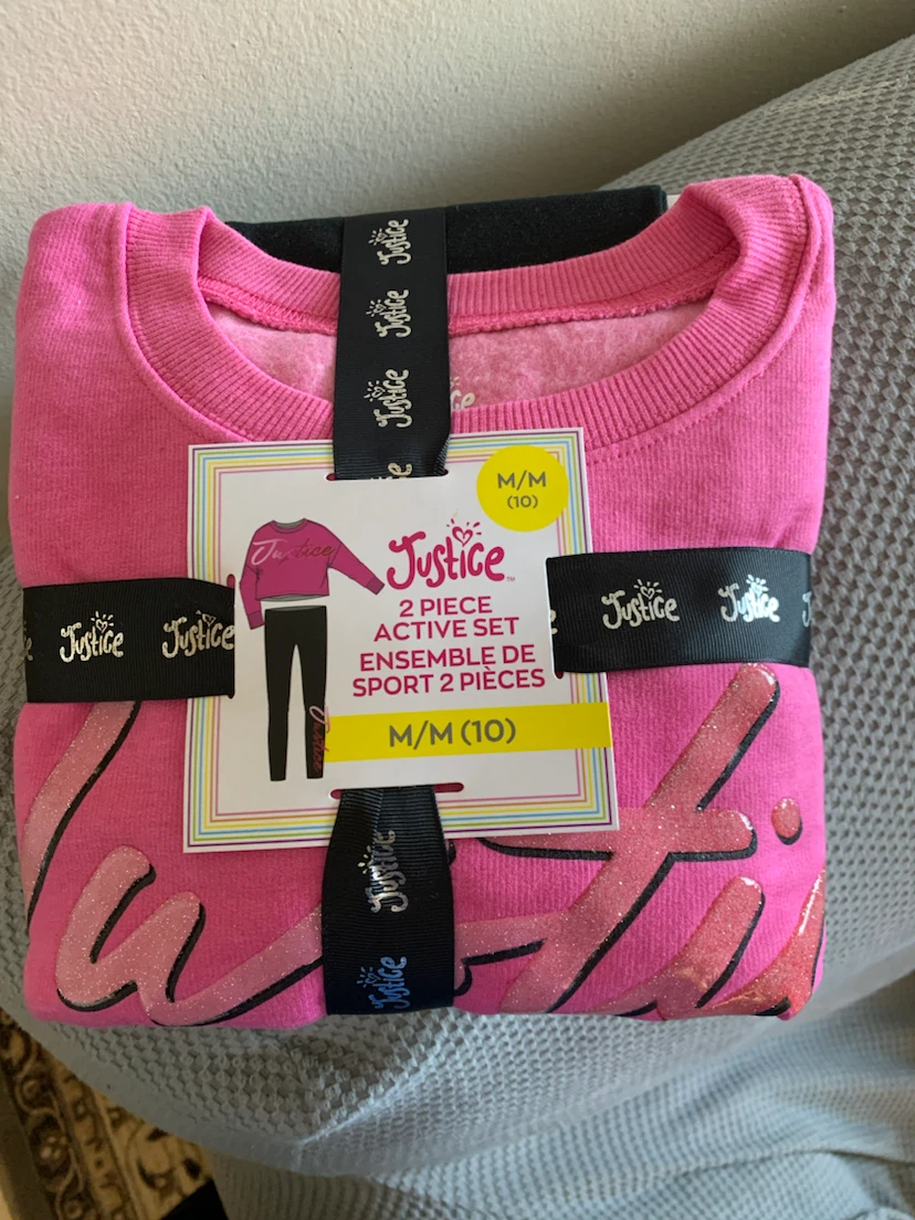 Justice Girls 2-Piece Active Set Pink - photo 2