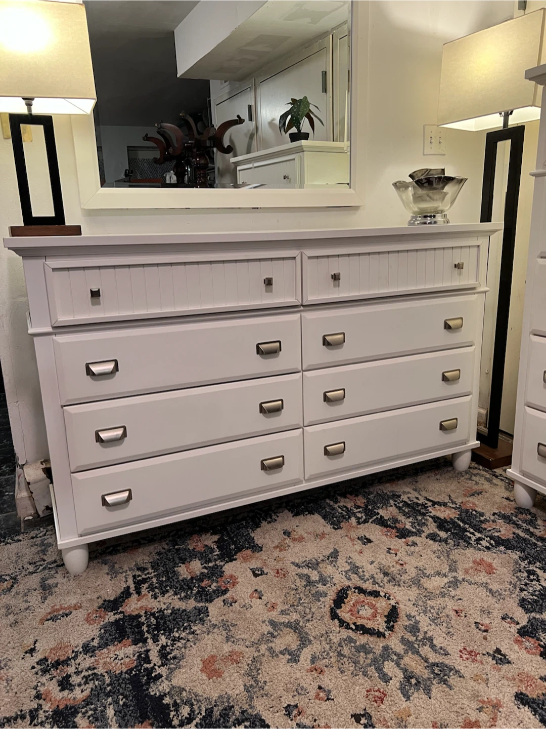 Elegant Style White Chest, Dresser & Mirror - Delivery Available - photo 2
