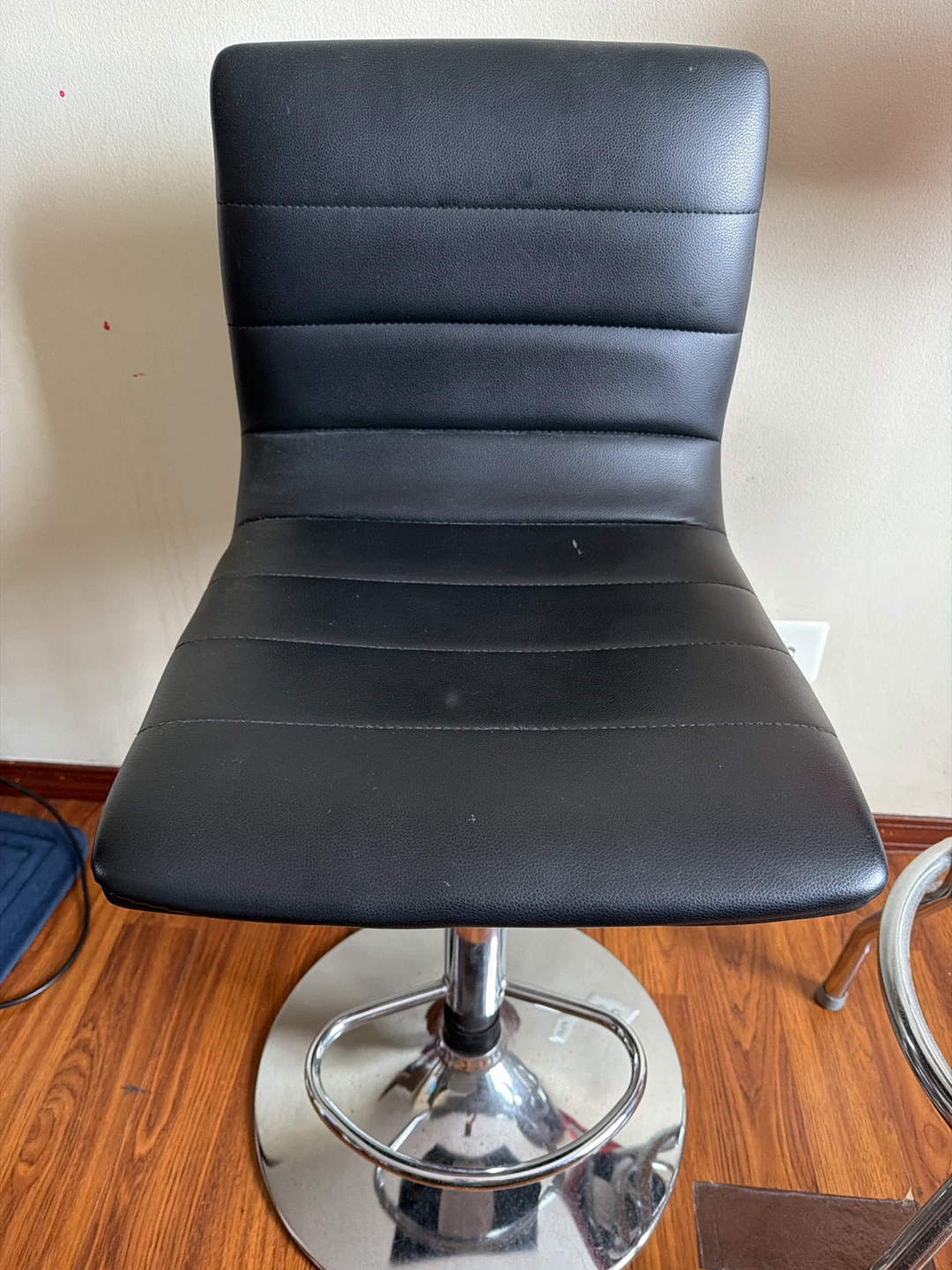 Modern Adjustable Black Bar Stool - photo 2