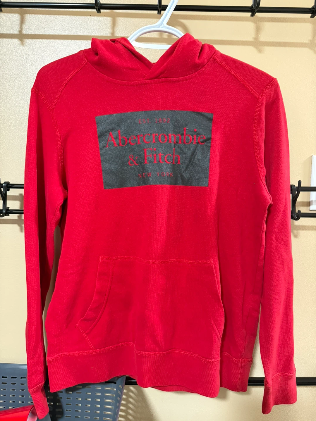 Abercrombie Red Zip-Up Hoodie