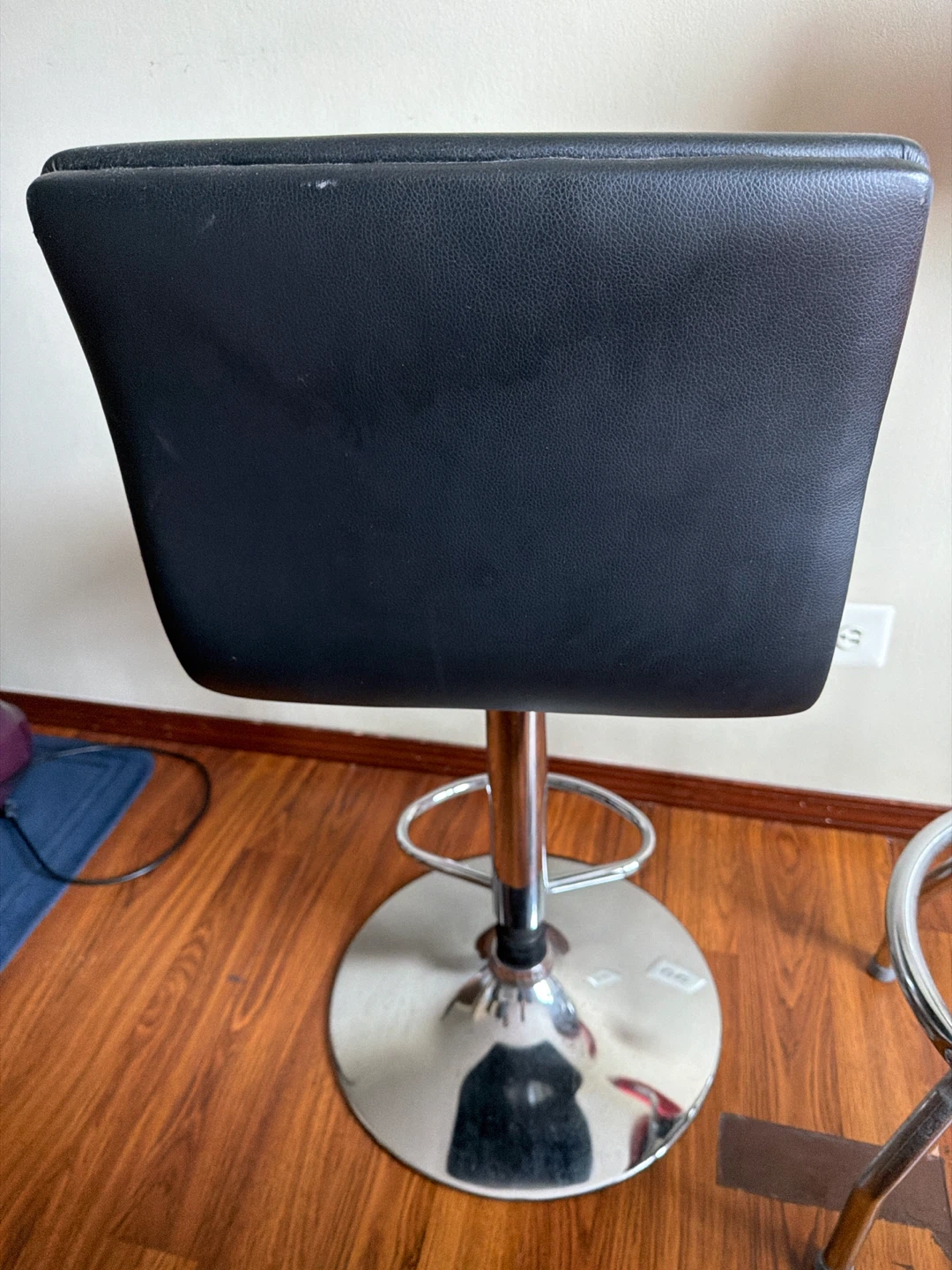 Modern Adjustable Black Bar Stool - photo 4