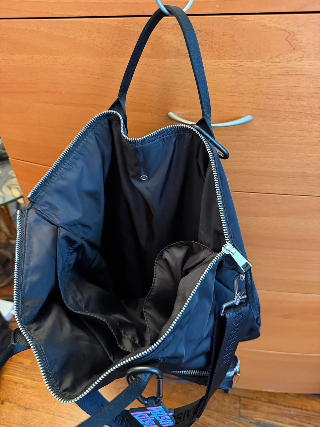 Maison Kitsune Black Nylon Tote Bag - photo 3