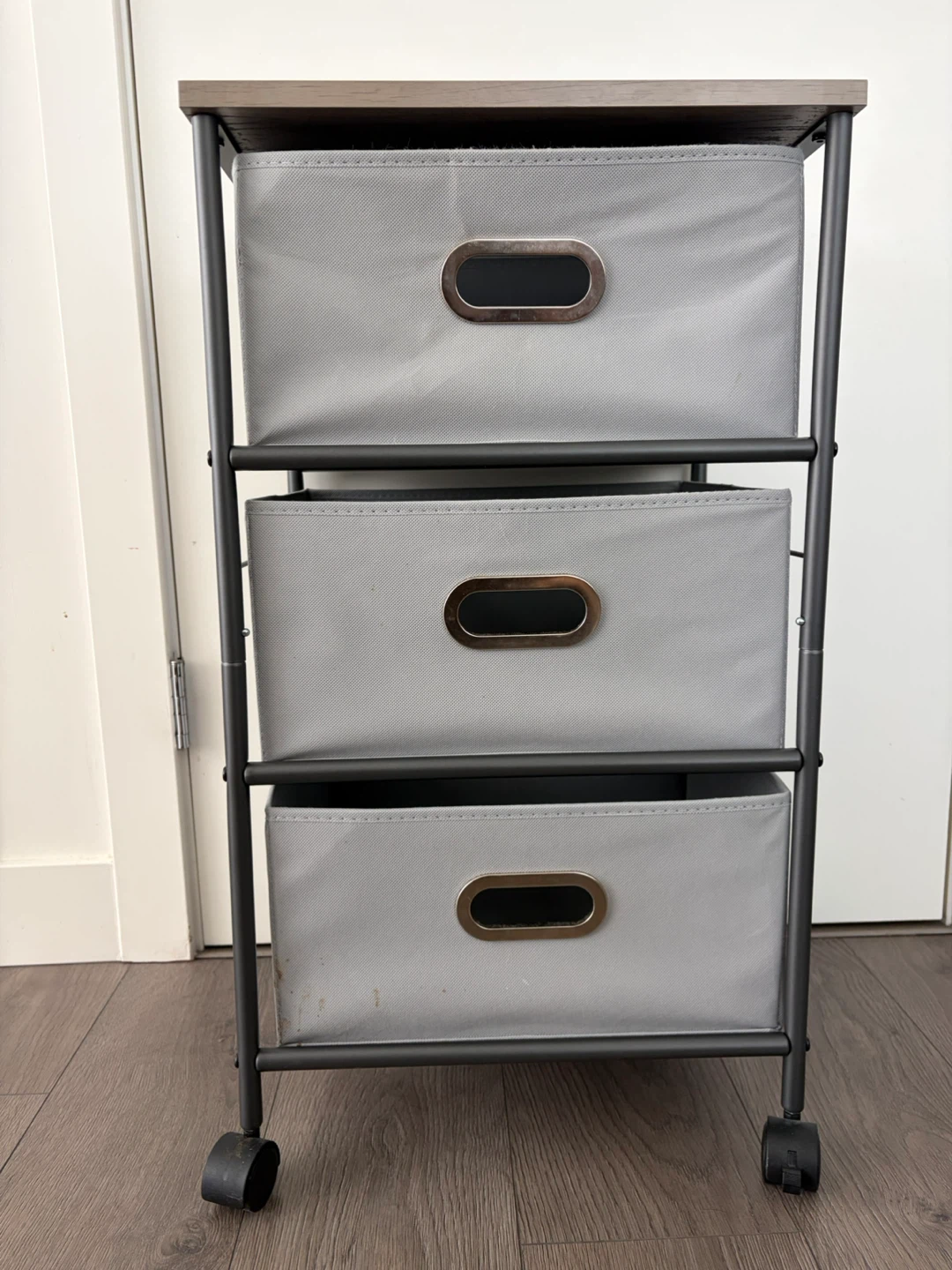 3-Drawer Fabric Storage Cart