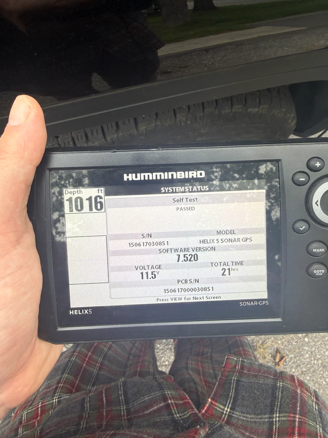 Humminbird Helix 5 gps fishfinder head unit only