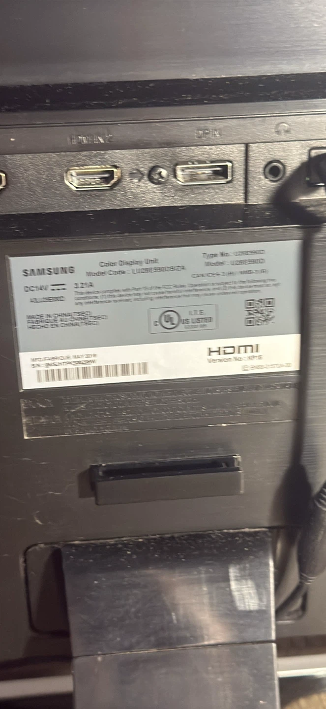 Samsung 28” monitor model LU28E590DS/ZA - photo 2