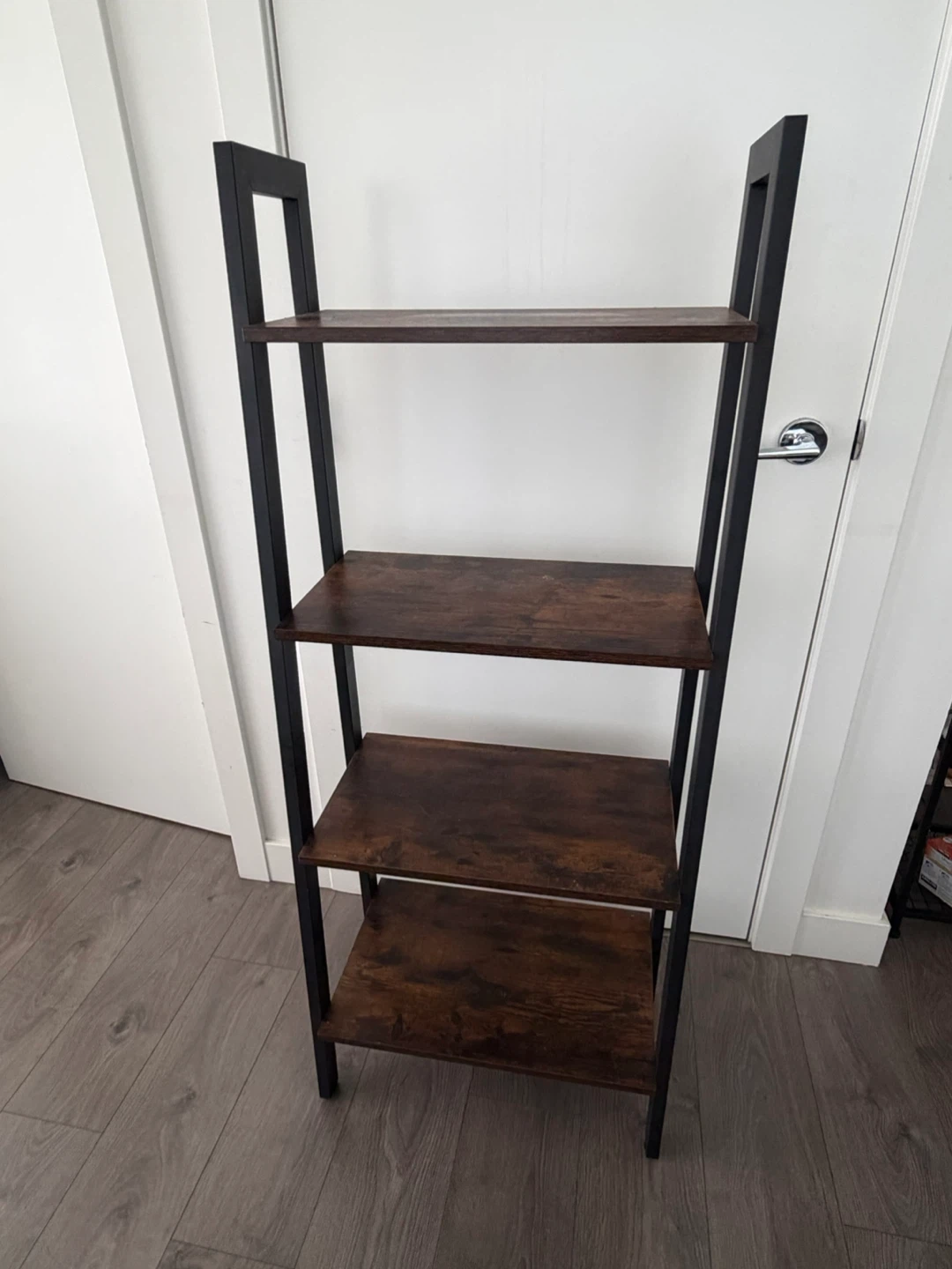4-Tier Rustic Industrial Bookshelf - photo 3