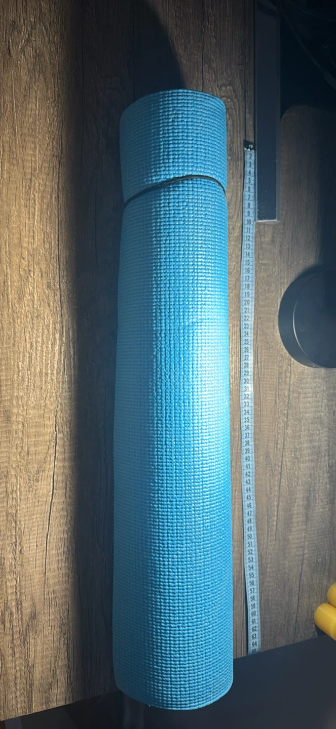 Blue yoga mat