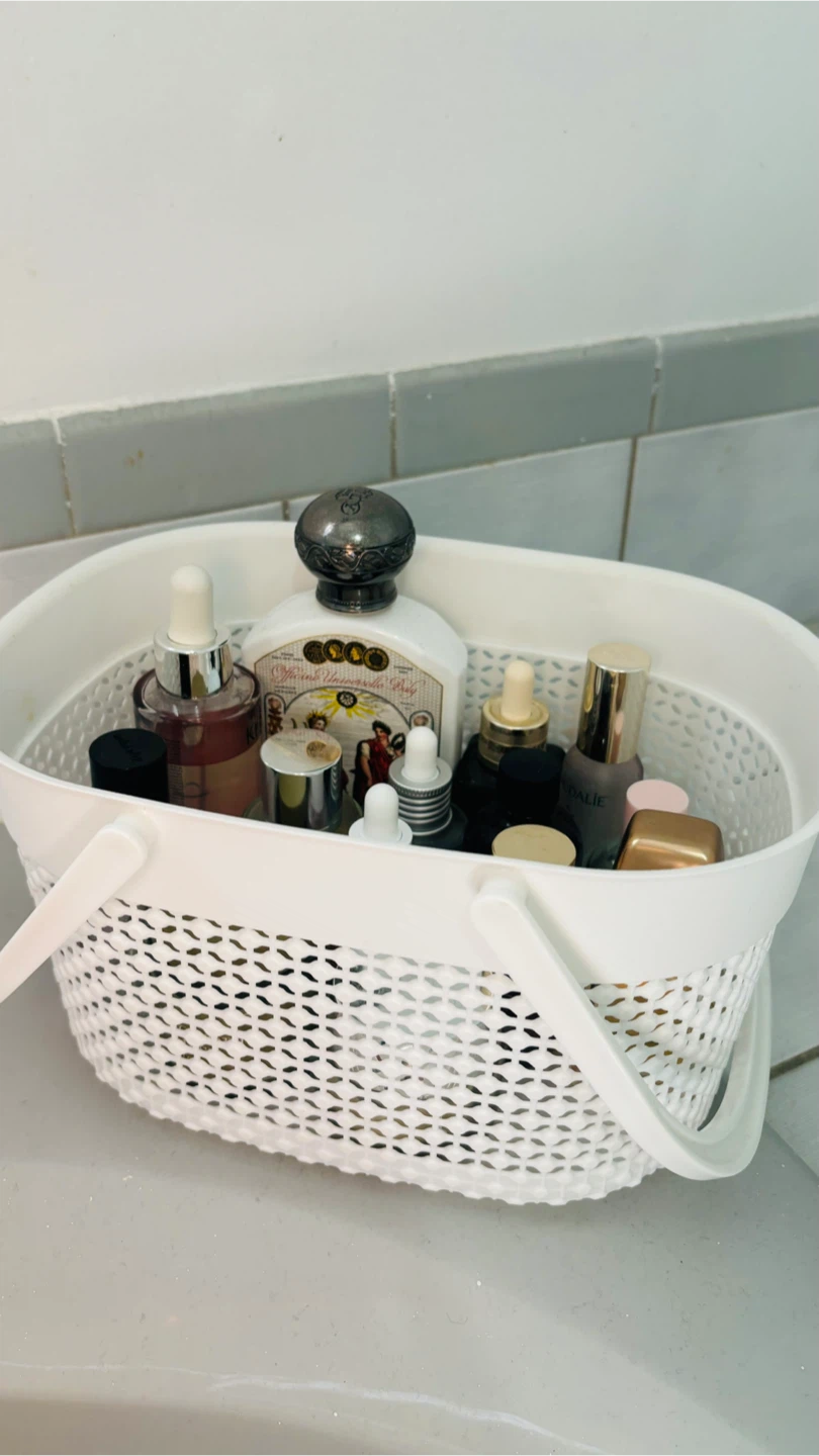 Plastic storage basket with handles - photo 2