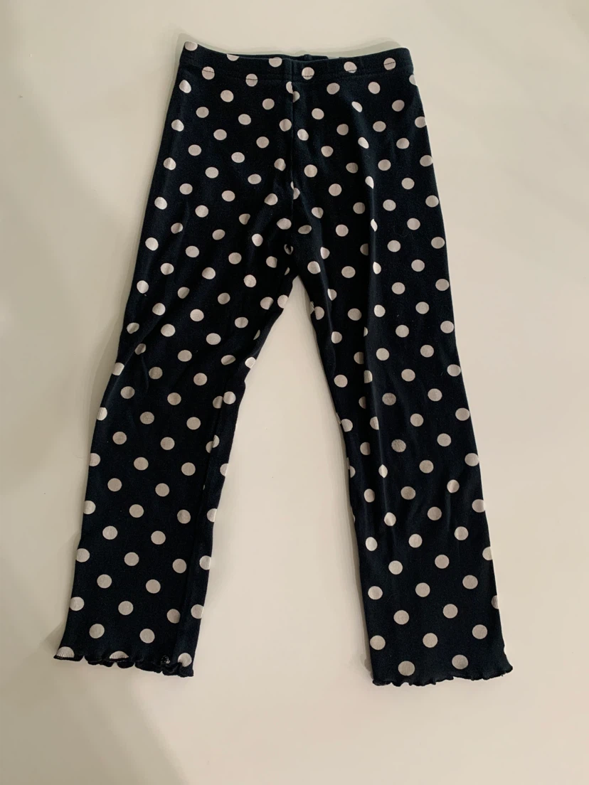 Gymboree 4T Black and White Polka Dot Leggings