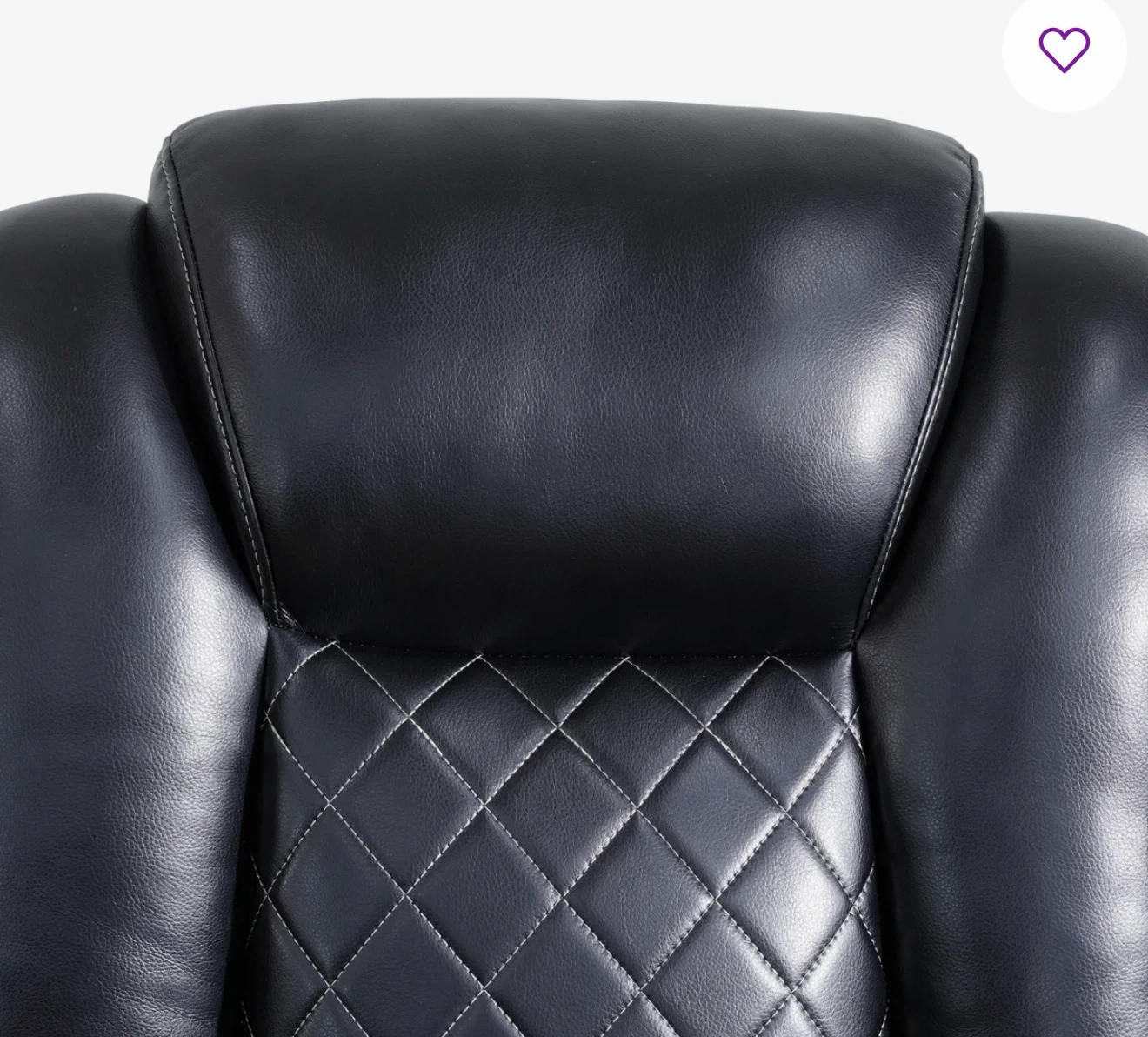 Black Sectional Power Recliner with LED Lighting - photo 5