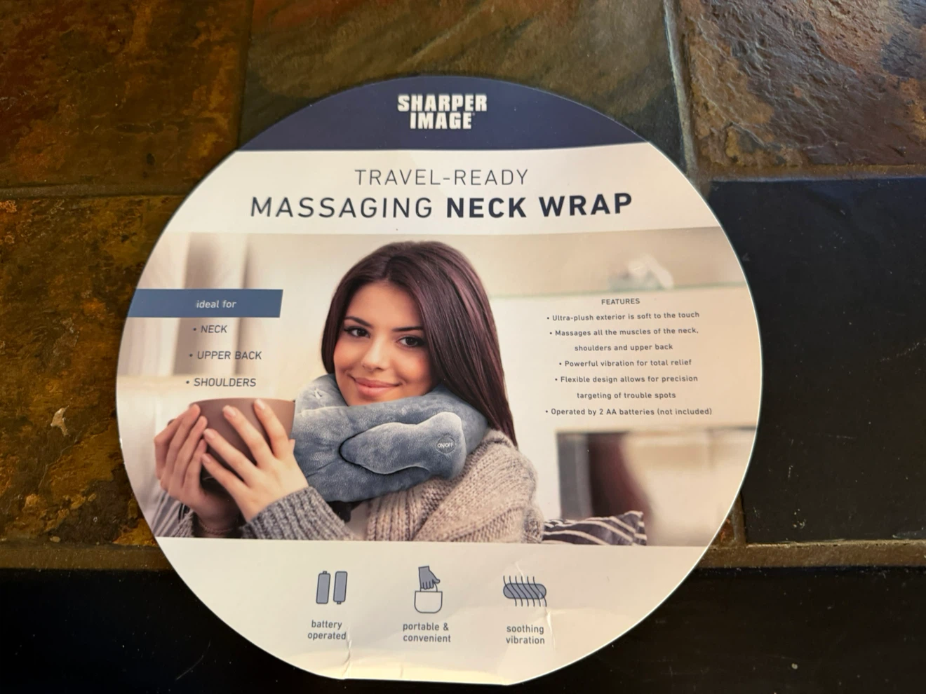 Sharper Image Massaging Neck Wrap
