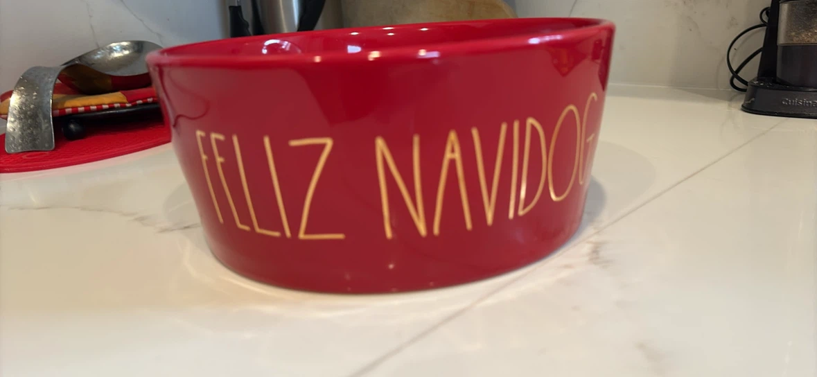 Brand new Rae Dunn Feliz Navidog Bowl - photo 4