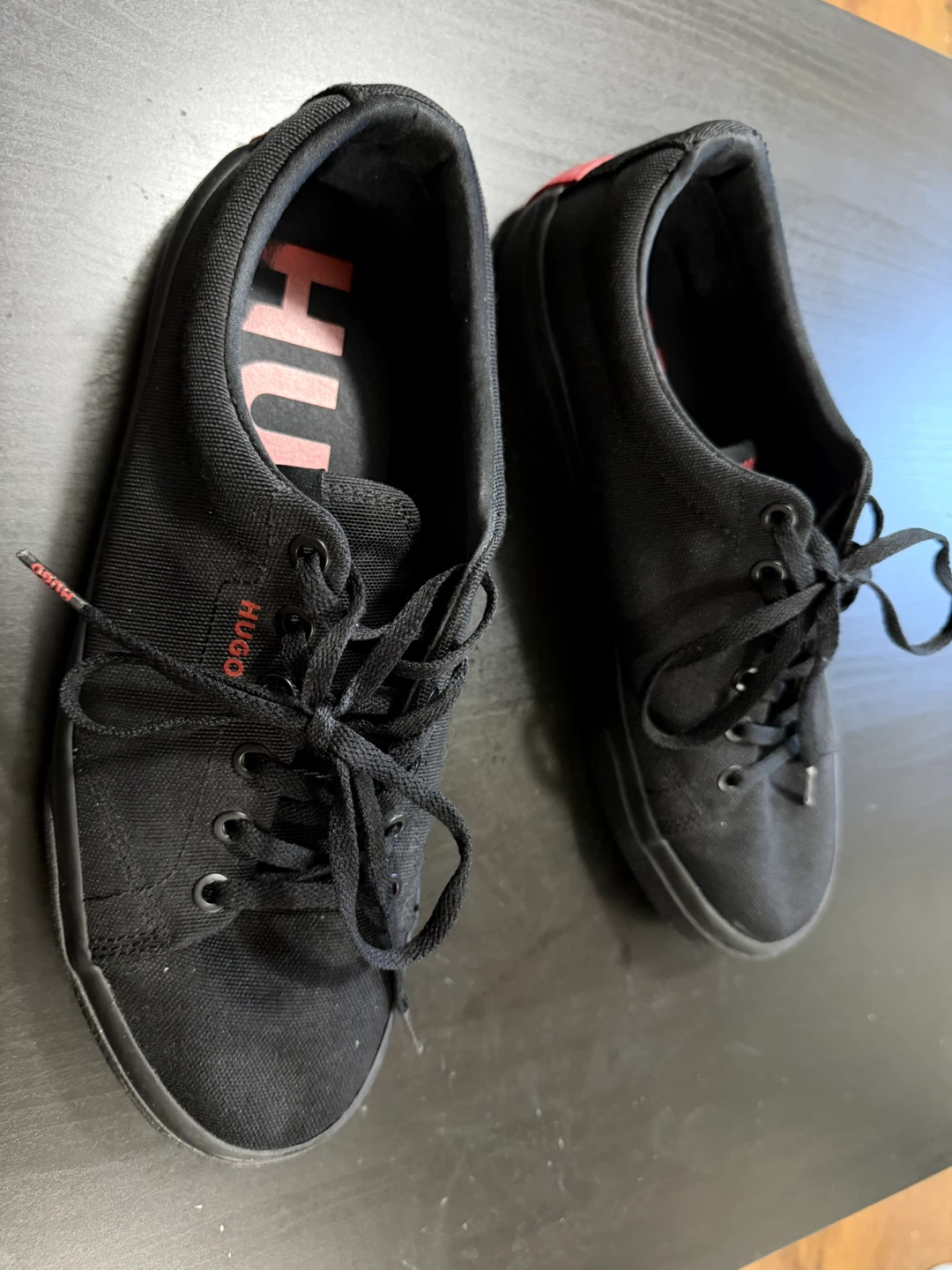 HUGO Black Canvas Sneakers - photo 2