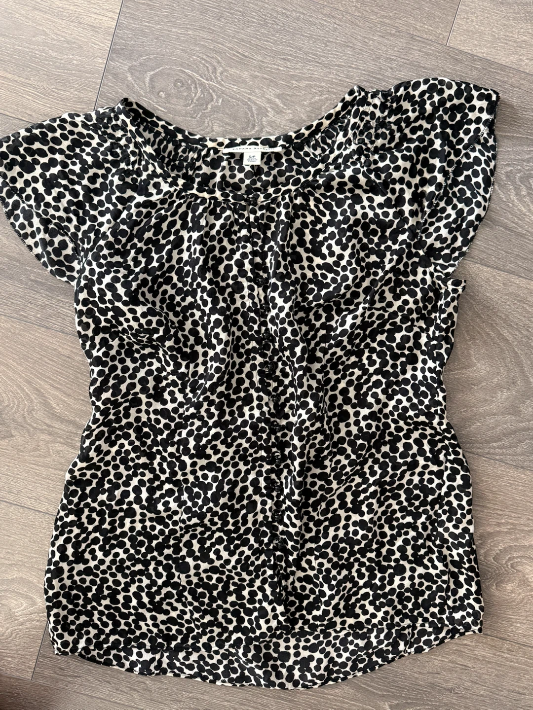 Banana Republic Polka Dot Silk Blouse