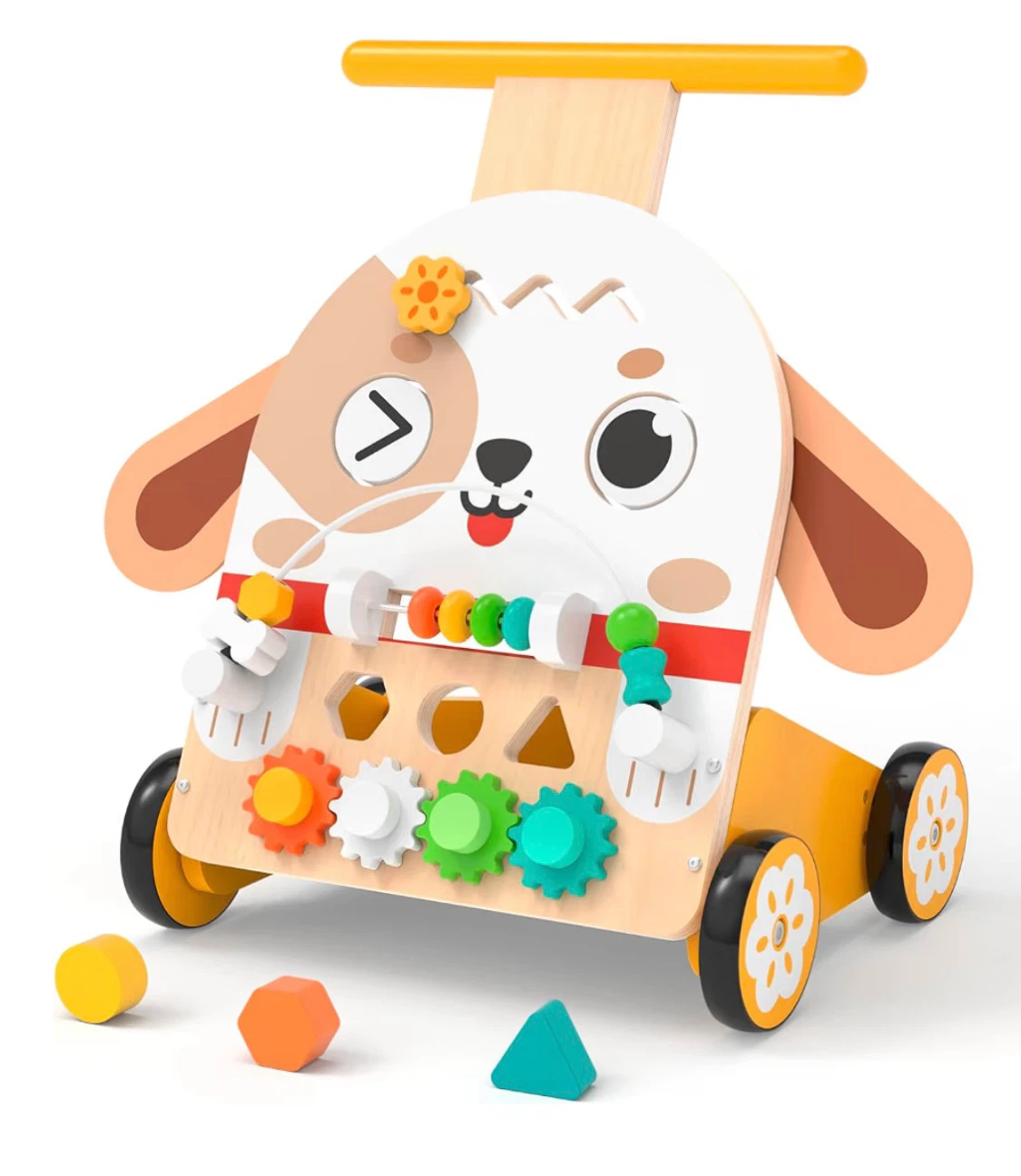 Wooden baby walker